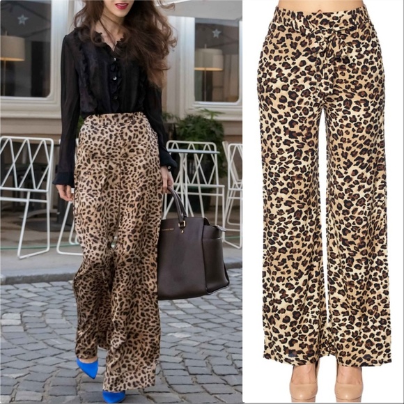 Pants Leopard Print ARIA Leopard Print Pants - Picture 4 of 4